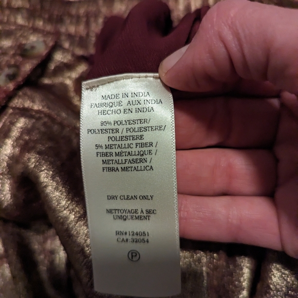 ODELLS Metallic Wide Leg Cropped Pants - Picture 6 of 9